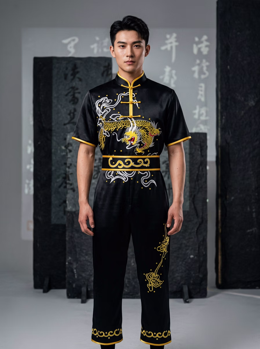 East Asian Tangzhuang 唐装 AI virtual try-on — Tangzhuang 唐装 fashion model photoshoot by VERA Fashion AI