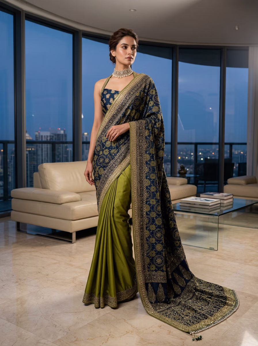 Indian Women's Saree AI fashion photoshoot and virtual try-on gallery