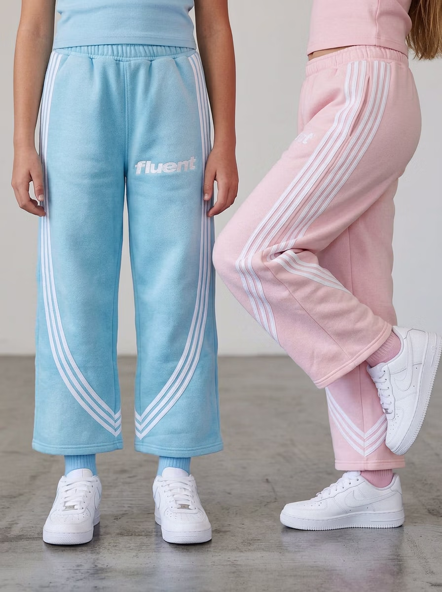 Girls' Bottom Wear AI virtual try-on — Kids Girls Joggers fashion model photoshoot by VERA Fashion AI