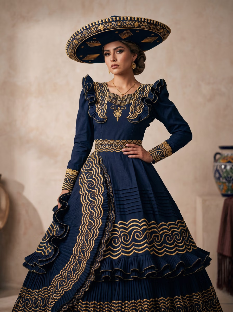 Mexican Ethnic Traditional Wear AI fashion photoshoot and virtual try-on gallery