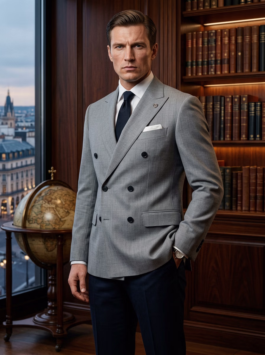 How fashion brands use AI models — on-model business suit by VERA