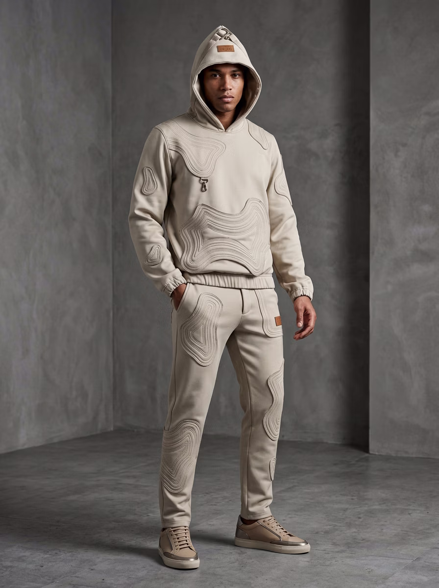 Men's Hoodie for Men AI virtual try-on — Western Hoodie Man fashion model photoshoot by VERA Fashion AI