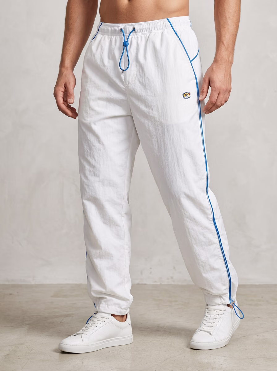 Men's Pants for Men AI virtual try-on — Track Pant Man fashion model photoshoot by VERA Fashion AI