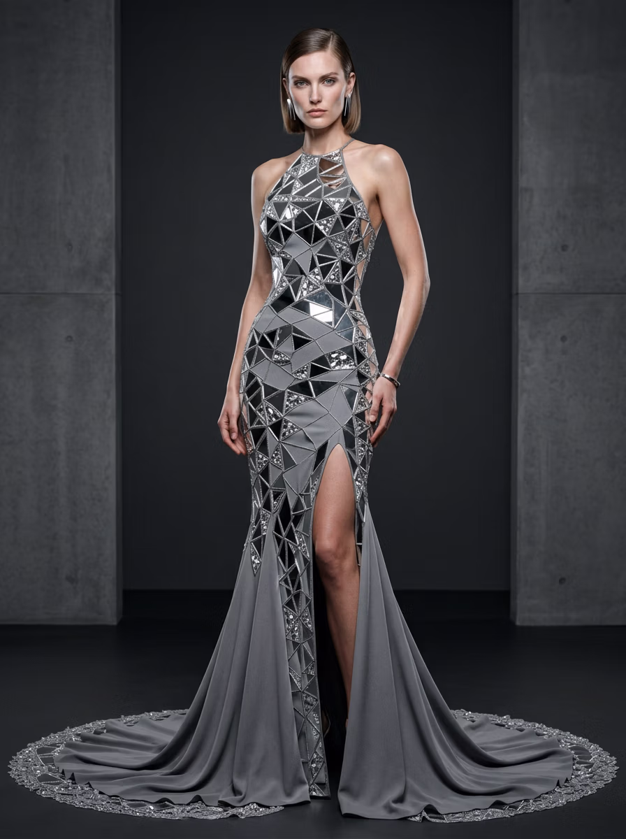 Women's Gown AI virtual try-on — Designer Premium Gown Women fashion model photoshoot by VERA Fashion AI