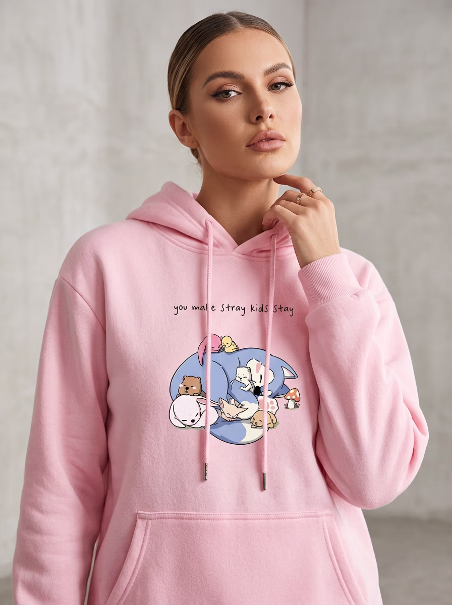 Women's Hoodie AI fashion photoshoot and virtual try-on gallery