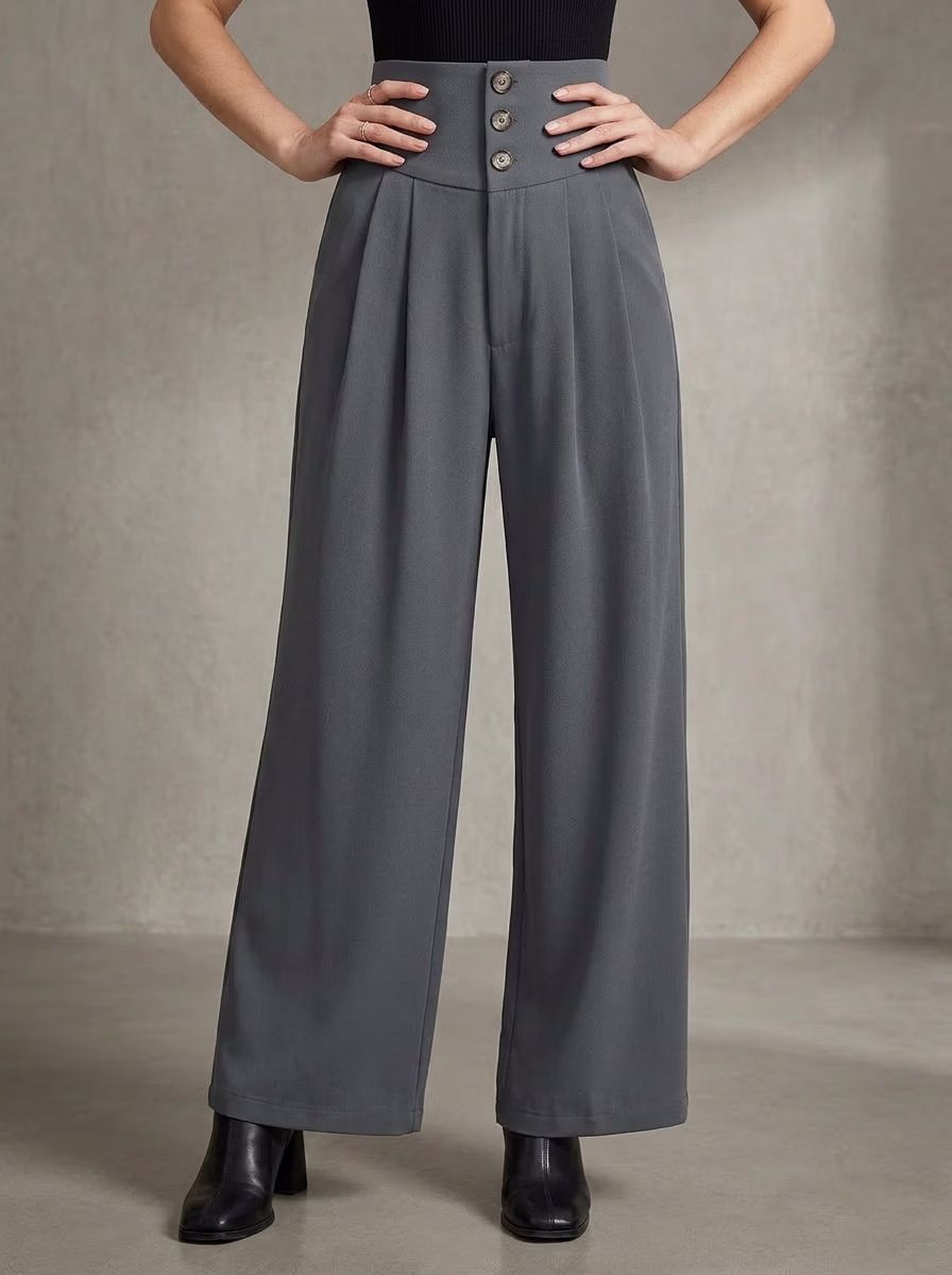 Women's Pants AI virtual try-on — Women's Office Trauser fashion model photoshoot by VERA Fashion AI
