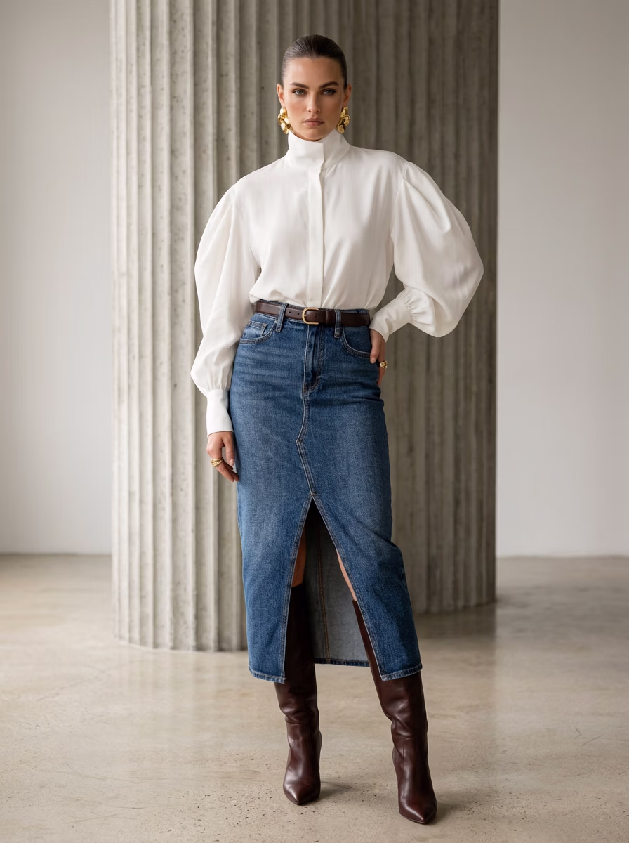 Women's Skirts AI fashion photoshoot and virtual try-on gallery